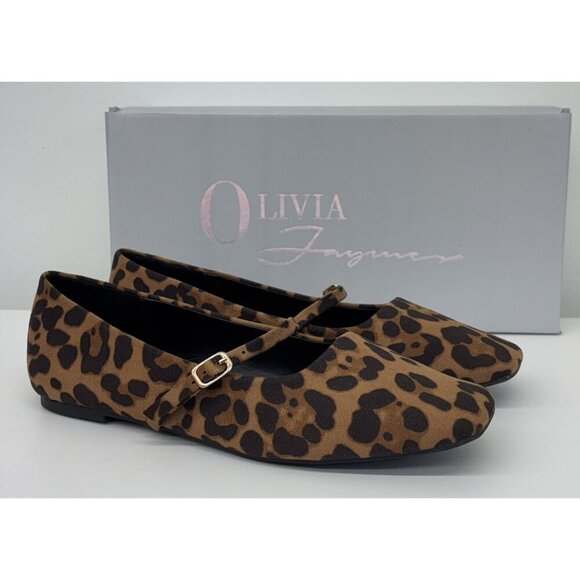 OLIVIA FERGUSON / Ballerina / Leopard Print / Mary Jane / Flat - Picture 8 of 9